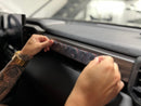 TOYOTA Dashboard Lettering Vinyl Overlays - Shadow Black | 2023+ Toyota Sequoia