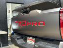 "TRD PRO" Tailgate Lettering Vinyl Overlay | 2022-2023 Toyota Tundra